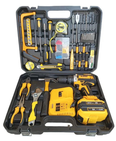 Cordless 36v Hammer Drill Machine with 45 Pcs Set